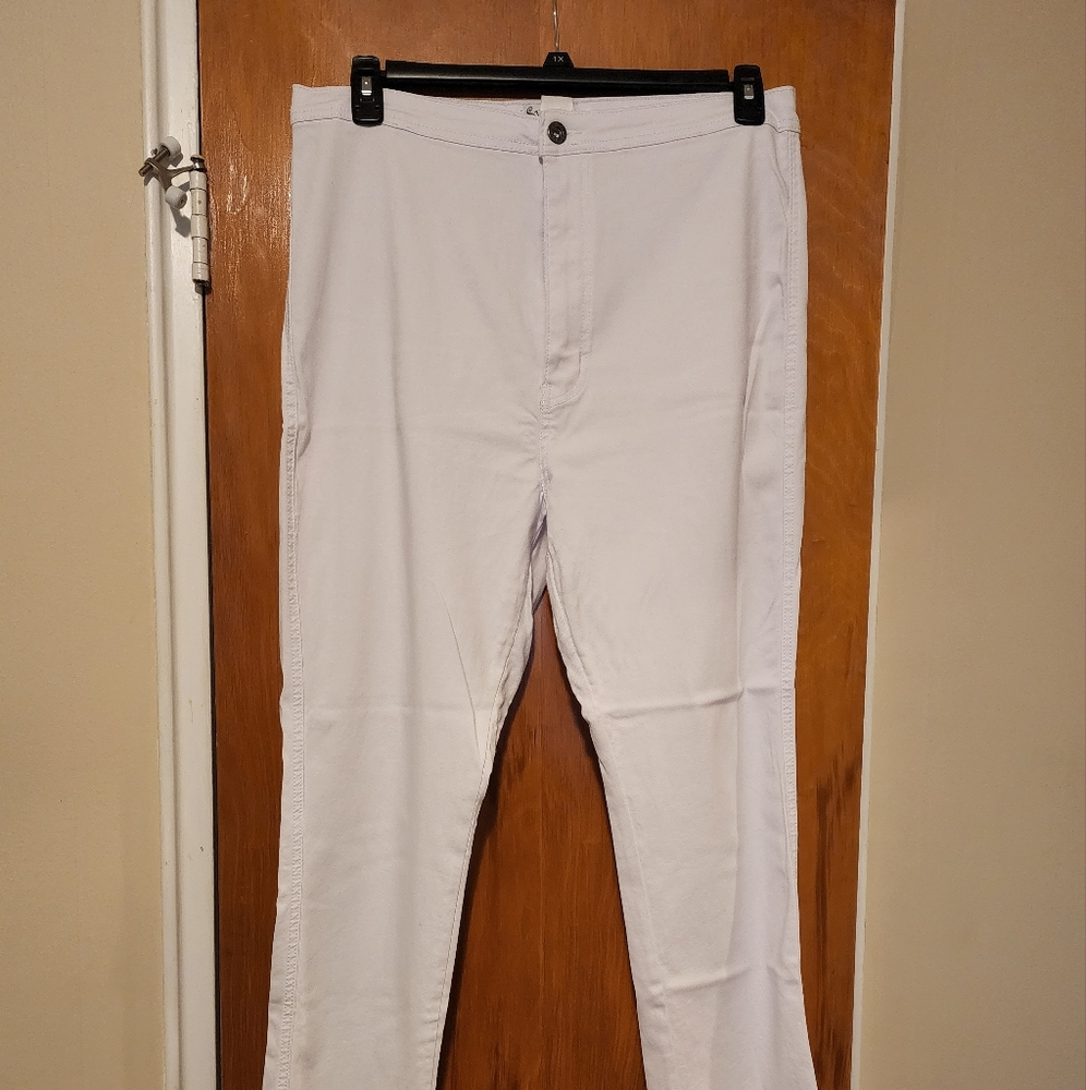 White SuperGA High Waist Stetchy Jeans